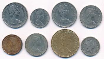 Kanada 1968-1989. 1c-1D (7xklf) + Nagy-Britannia 1991. 5p Cu-Ni T:AU-VF
Canada 1968-1989. 1 Cent - ...