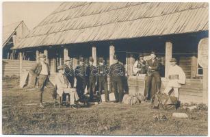 Nagykőhavas, Hohenstein, Piatra Mare (Brassó, Brasov); Magyar királyi határőrség. Emil Fischer / Hungarian-Romanian border, Romanian border guards