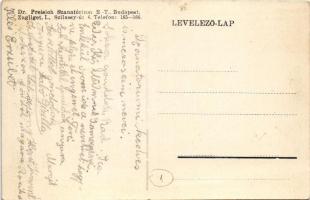 Budapest XII. Zugliget, Dr. Preissich-szanatórium. Szilassy út 6. Hátoldalon betegtársak neveivel