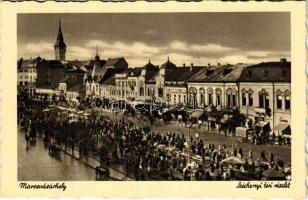 Marosvásárhely, Targu Mures; Széchenyi tér, piac / market square