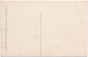 Besztercebánya, Banská Bystrica; Bethlen Gábor utca, Vöröskeresztes kórházi zászló. Vasúti levelezől...