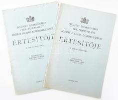 Budapest Székesfőváros I. ker., Fehévári úti Községi Polgári Leányiskolájának értesítője az 1928-29., 1929-30. iskolaévről. Összeáll.: Mártonffy Géza. Bp., 1929-1930., (Budapest Székesfőváros Házinyomdája), 23+1 p., 23+1 p. Kiadói papírkötés.