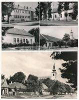 Sükösd - 2 db MODERN város képeslap: Fő utca, templom, Petőfi művelődési ház, Népkönyvtár (Képzőművészeti Alap)