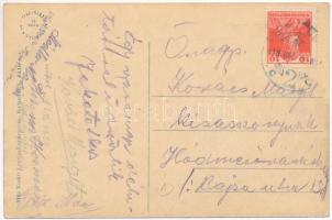 1918 Szolnok, Szabadság tér, gőzmosógyár. Vasúti levelezőlapárusítás 9199. (EK)