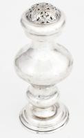 Ezüst (Ag) sószóró, jelzett, m: 14 cm, nettó: 124,5 g