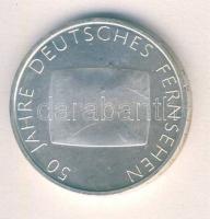 Németország 2002G 10&#8364; Ag "50 éves a Német Televízió" T:2