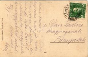 1915 Bosanski Brod, street view + "K.u.K. MILIT. POST BOS. BROD" (fl)