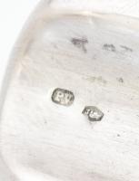 Ezüst (Ag) hamutálca, jelzett, 12×9 cm, nettó: 44,7 g