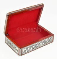 Marokkói csontberakásos doboz, 20x12x6 cm