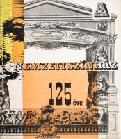 Székely György: Nemzeti Színház 125 éve. A borító Lakner László festőművész munkája. Bp., 1962, Kossuth, 18 sztl. lev. Fekete-fehér fotókkal illusztrált prospektus. Kiadói papírkötés.