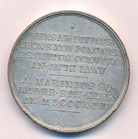 Olasz Államok / Pápai Államok 1896. Aloisio Gonzagát ábrázoló kétoldals ezüstözött bronz emlékérem &...