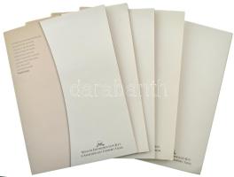 Csontos Attila DN "Határtalanul" emlékérem szett tanúsítványokkal, díszmappában, benne 5xk...