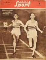 1955 Képes Sport, II. évf. 41. sz., 1955. okt. 11. A címlapon Rózsavölgyi és Szentgáli Lajos futókkal.