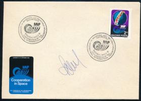 1983 3 db IAF FDC Georgij Ivanov (1940- ) bolgár űrhajós 3 db aláírásával / Bulgarian astronaut ...