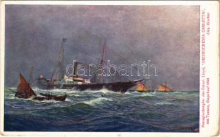 1918 Passagierdampfer des Österr. Lloyd ARCIDUCHESSA CARLOTTA / Austrian passenger steamship s: Alex Kircher (EK)