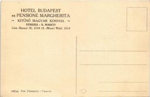 Venezia, Venice; Hotel Budapest (ex Margherita) kitűnő magyar konyha. Magyar szálloda és étterem Vel...