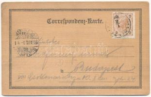 1899 (Vorläufer) Gruss aus Mariazell. Kézzel készített egyedi művészlap fakéregből / hand-made woode...