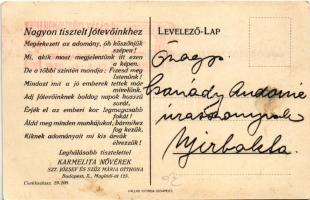 Budapest X. "Isten fizesse meg!" Gyerekek köszönete a Karmelita Nővérek Szent József és Sz...