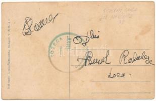 Mádéfalva, Csík-Mádéfalva, Siculeni; vasútállomás. Vasúti levelezőlapárusítás 7923. / Bahnhof / rail...