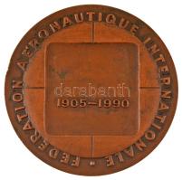 1990. "Nemzetközi Légiforgalmi Szövetség évfordulója, 1905-1990" bronz emlékérem. Szign.: ...