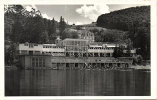 Szovátafürdő beach and spa at the Medve lake