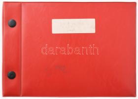 cca 1970-1980 A budapesti II., III. és XIII. kerületek köztéri szobrainak fotóalbuma, benne kb. 140 ...