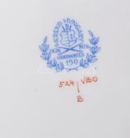 Herendi Viktória mintás (VBO) lapostányér, jelzéssel, minimális kopásnyomokkal, d: 25,5 cm