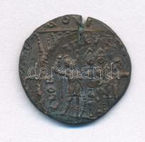 Római Birodalom / II. Constantius ~330-341. AE Follis, látványos duplaveret! (2,38g) T:VF rep. Roman...