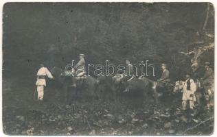 1921 Borosjenő, Borosineu, Ineu; vadász társaság / hunters. photo (EB)