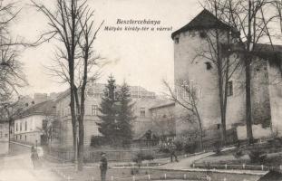 Besztercebánya King Mátyás square with the castle