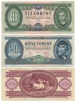 1969. 10Ft + 20Ft + 1984. 100Ft T:XF-F mind szép papír