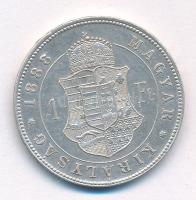 1888KB 1Ft Ag "Ferenc József / Barokk címer" T:AU,XF ph, egy karc
Adamo M15