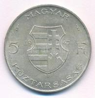 1947. 5Ft Ag "Kossuth" T:AU patina Adamo F8.1