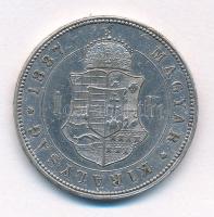 1887KB 1Ft Ag "Ferenc József / Barokk címer" T:AU,XF ph, karc, lakkozott
Adamo M15