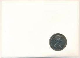 Man-sziget 1984. 1C Cu-Ni "Szarajevói Téli Olimpia" felbélyegzett borítékon, alkalmi bélye...