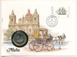 Málta 1972. 10c, felbélyegzett borítékban, bélyegzéssel T:UNC Malta 1972. 10 Cents in envelope with stamp and cancellation C:UNCU