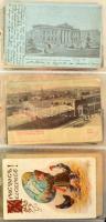 OROSZORSZÁG - 135 régi képeslap albumban, vegyes minőség / RUSSIA - 135 pre-1945 postcards in album,...