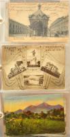 OROSZORSZÁG - 135 régi képeslap albumban, vegyes minőség / RUSSIA - 135 pre-1945 postcards in album,...