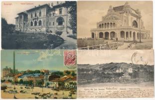 58 db RÉGI román város és motívum képeslap vegyes minőségben / 58 pre-1945 Romanian town-view and motive postcards in mixed quality