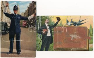 26 db VEGYES külföldi leporellos képeslap / 26 mixed European leporello postcards