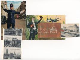 26 db VEGYES külföldi leporellos képeslap / 26 mixed European leporello postcards