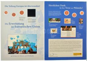 Németország 2004-2005. 1c + 2c + 5c 2xklf szett "Deutsche Post" információs kartonon T:UNC...