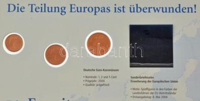 Németország 2004-2005. 1c + 2c + 5c 2xklf szett "Deutsche Post" információs kartonon T:UNC...