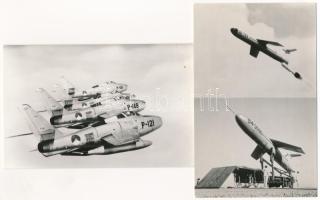 37 db MODERN amerikai képeslap katonai repülőgépekkel / 37 modern American (USA) postcards with mili...