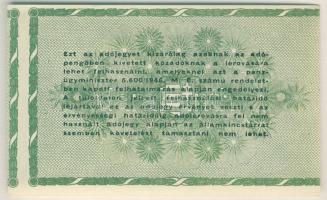 1946. 50.000AP hátlapi nyomat erősen jobbra tolódva, gépszínátnyomat + látványos lemezhibák! T:I