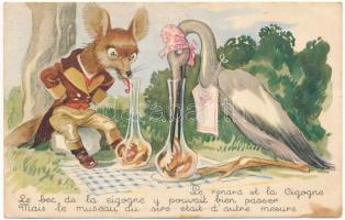 30 db régi francia képeslap: mesék / 30 pre-1945 French postcards: fairy tales