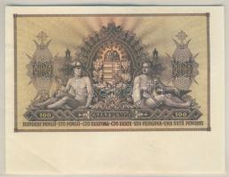 1943. 100P "Szálasi" jobb alsó ívszéllel T:I