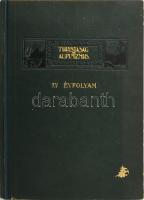 1925 Turistaság és Alpinizmus. XV. évf. 1925. Főszerk.: Komarnicki Gyula, felelős szerkesztő: Vigyázó János, Komarnicki Román, és Horn K. Lajos társszerkesztők közreműködésével. Szerk.: Hensch Aladár. Kiadta a "Turistaság és Alpinizmus" Lap-, Könyv- és Térképkiadó Rt. Bp.,(1925.),Ifj. Kellner Ernő Könyvnyomdai Műintézete, VII+1+183+1 p.+10 t. Gazdag képanyaggal illusztrált. Érdekes írásokkal. Kiadói szecessziós aranyozott félvászon-kötésben, kissé kopott borítóval.