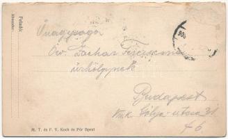 1908 Tátra, Magas-Tátra, Vysoké Tatry; Csorba-tó. 2 részes kinyitható panorámalap / Strbské pleso - ...