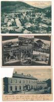 3 db RÉGI erdélyi város képeslap: Csucsa, Désakna, Kolozsvár / 3 pre-1945 Transylvanian town-view postcards: Ciucea, Ocna Dejului, Cluj